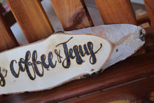 Load image into Gallery viewer, Joy Coffee &amp; Jesus - Wood Art
