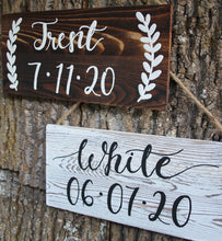 Load image into Gallery viewer, Custom Name &amp; Wedding Date Sign
