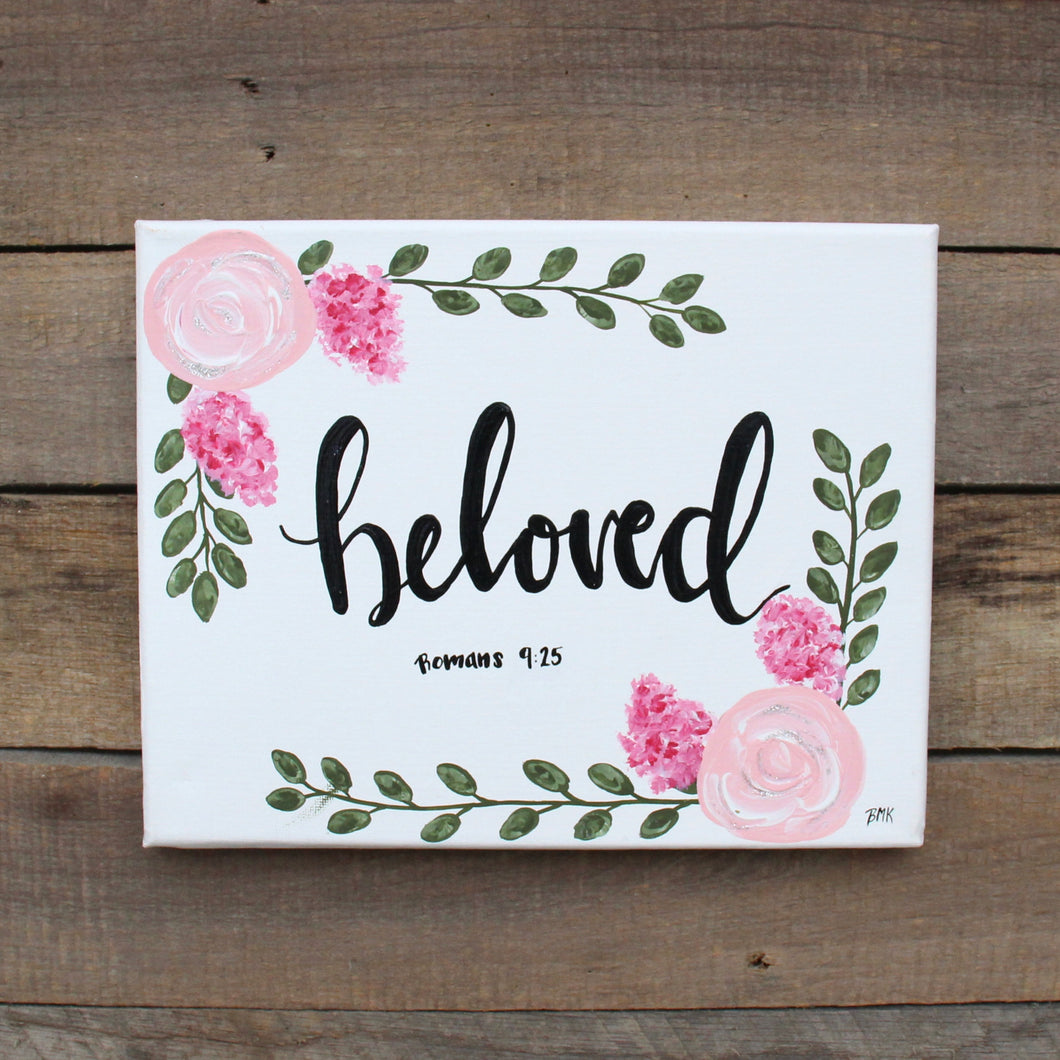 Beloved - Romans 9:25, 8x10 Canvas – Canvases for Christ
